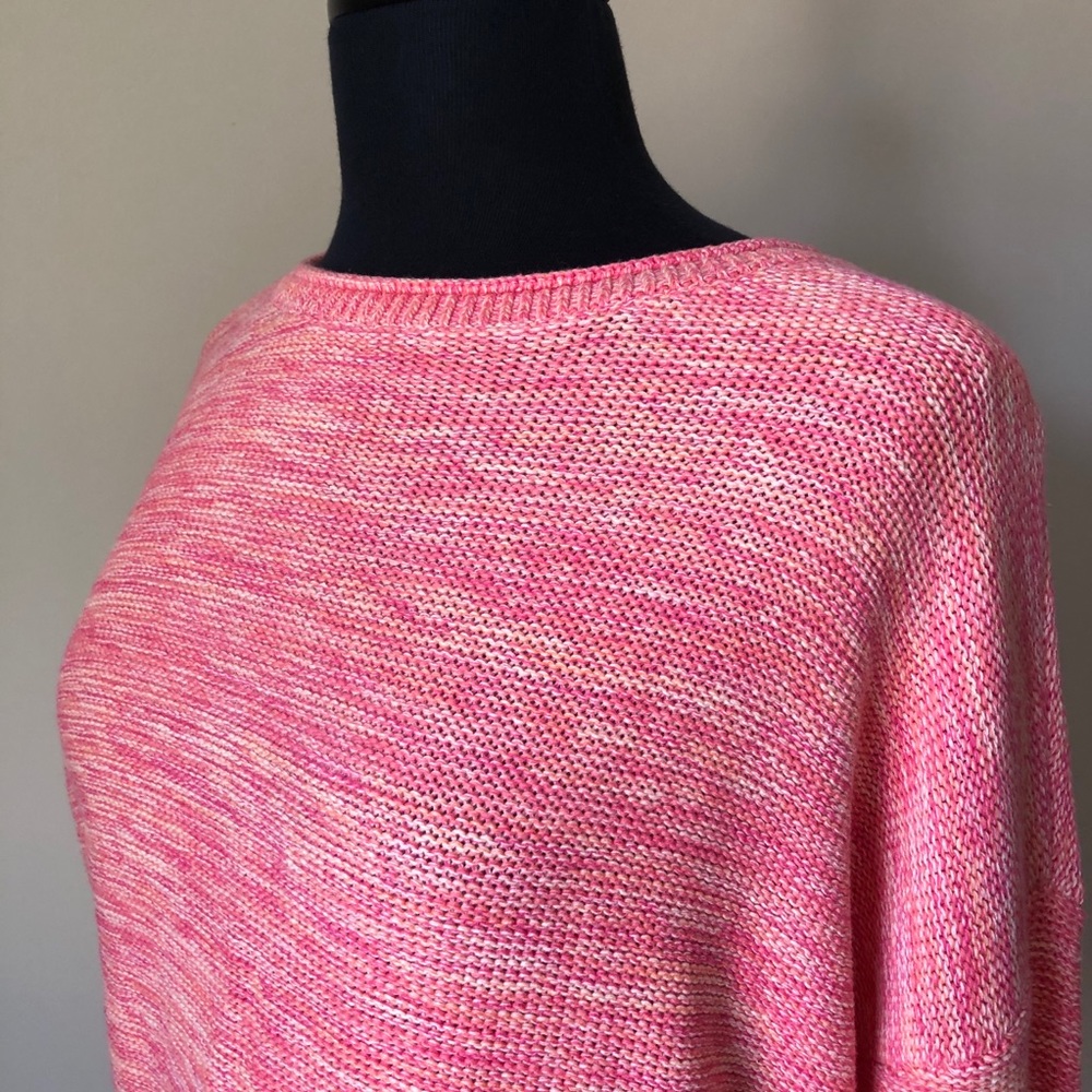 LOFT Marled Elliptical Hem Sweater - Picture 4 of 8